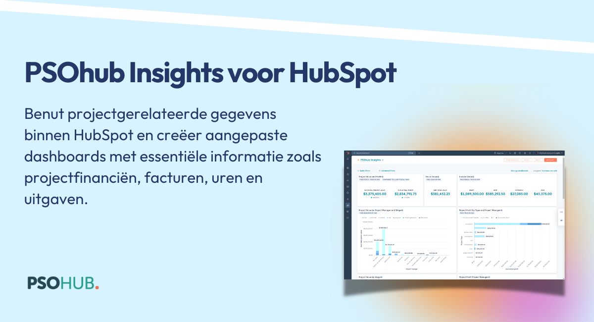 PSOhub Insights voor HubSpot